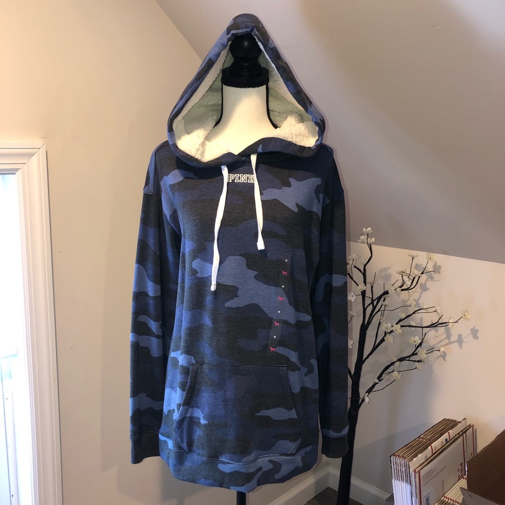 Pink Victoria’s Secret Sherpa Hoodie